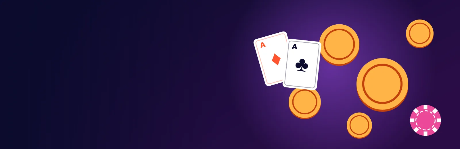 CashPay casino – banner cu monede, cărți de joc și jeton de cazino