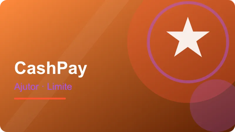 Suport și limite – ilustrație pentru secțiunea CashPay